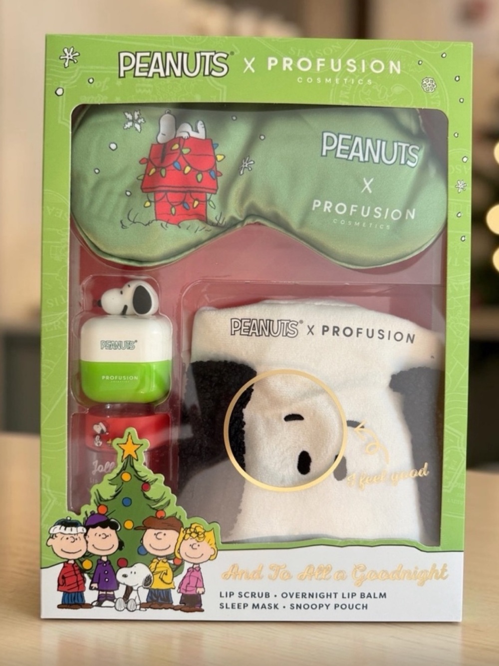 Peanuts Holiday - And To All A Goodnight Set - NIB